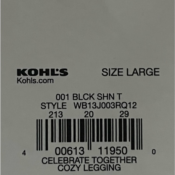 Celebrate Together Women’s Christmas Tree Design Leggings - Size Large - Picture 7 of 7